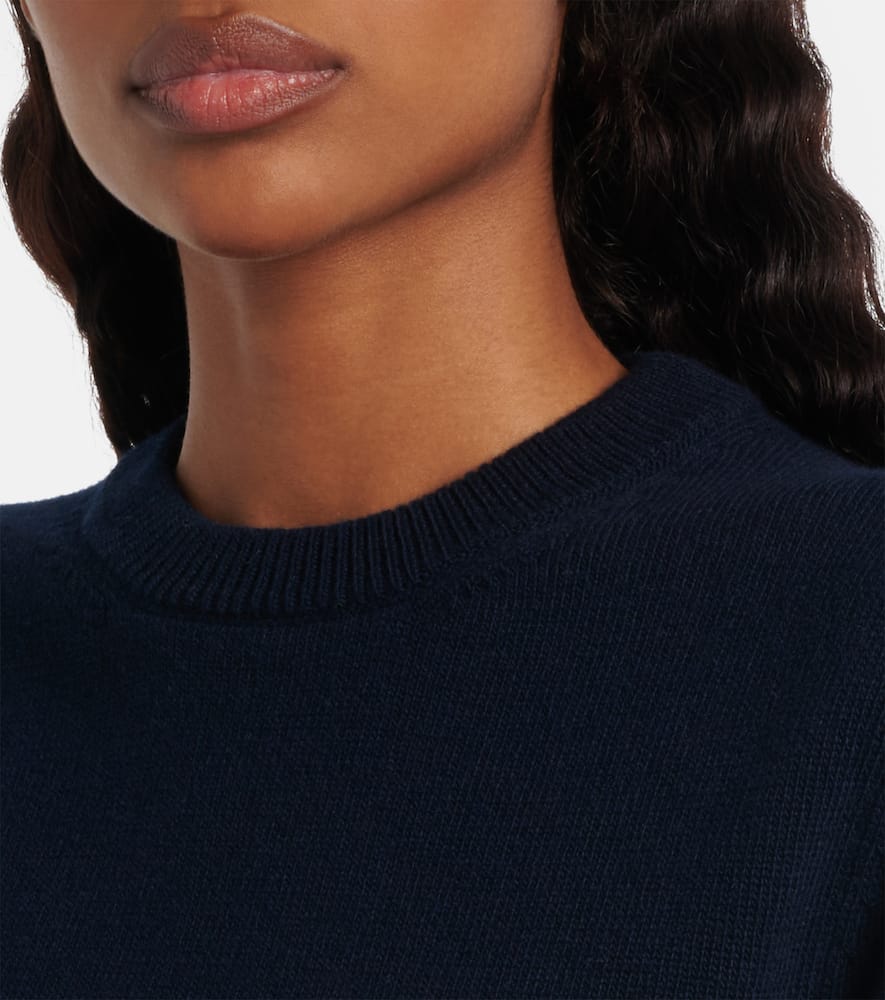 4-Bar knitted virgin wool sweater