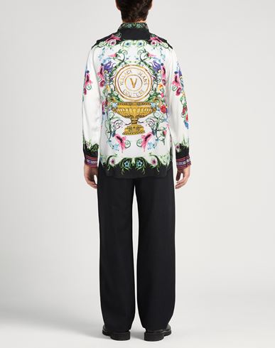 Versace Jeans Couture Man Shirt White Size 36 Viscose