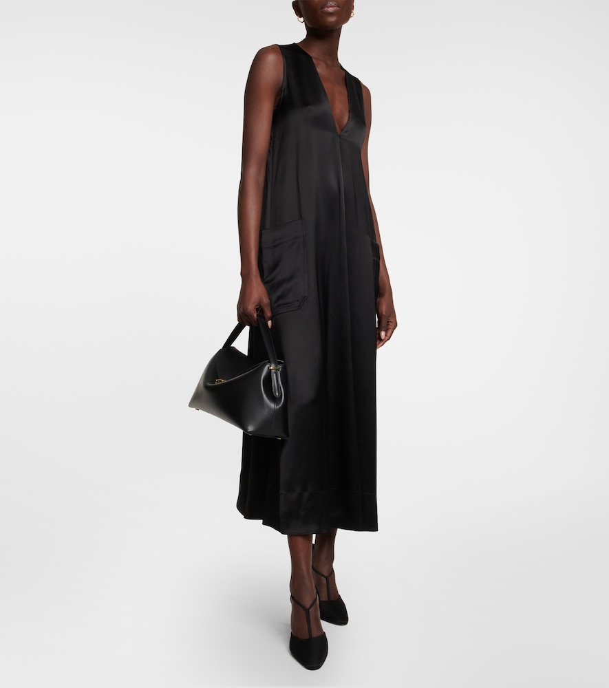 Satin midi dress