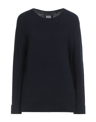 Woman Sweater Midnight blue Size 6 Wool, Viscose, Polyamide, Cashmere