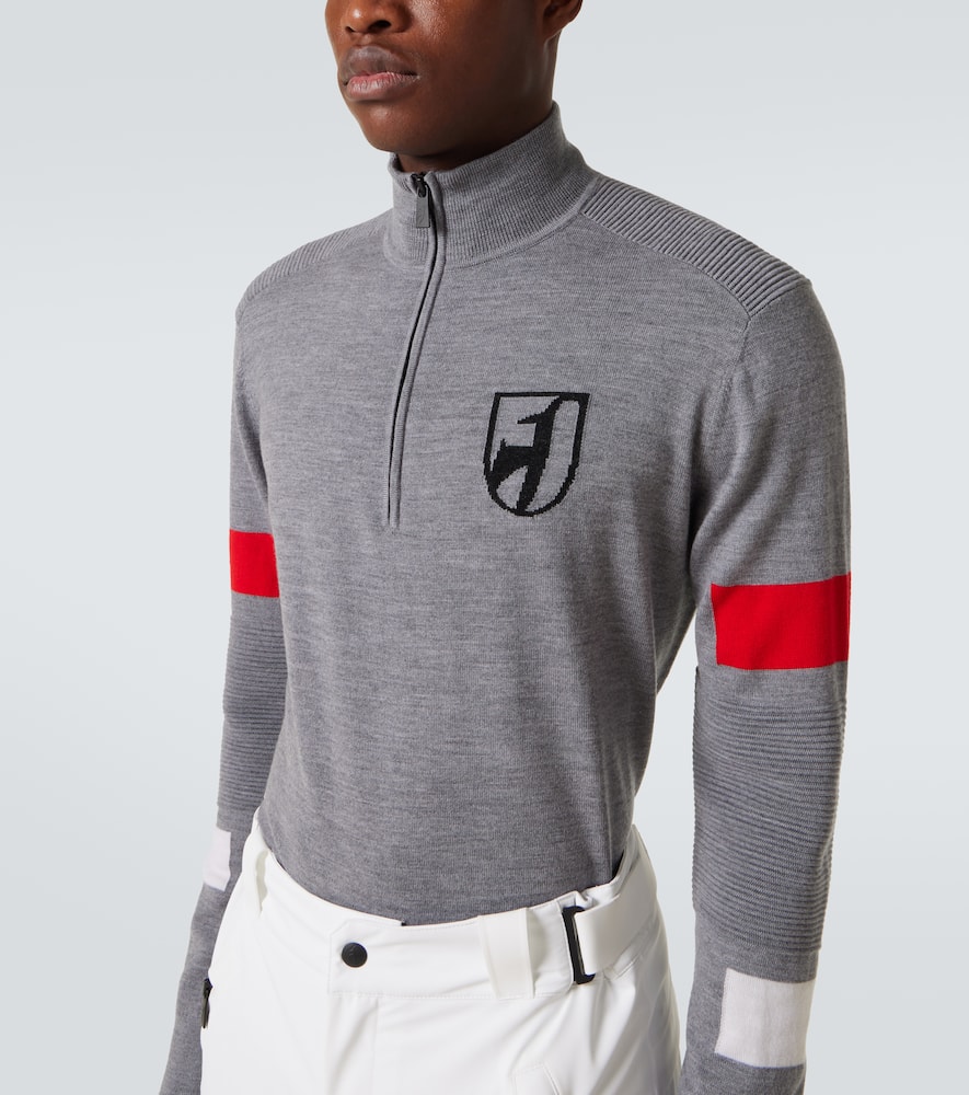Hupert wool half-zip sweater