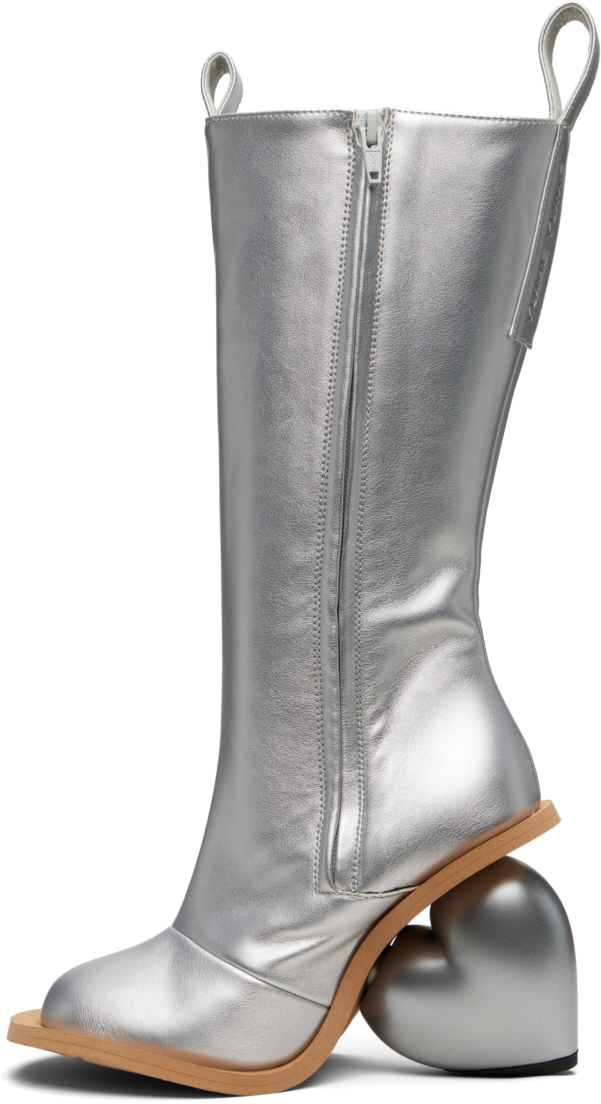 SSENSE Exclusive Silver Love Tall Boots