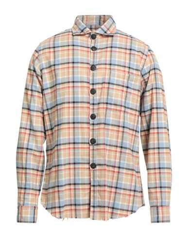 Gmf 965 Man Shirt Beige Size 15 ½ Cotton