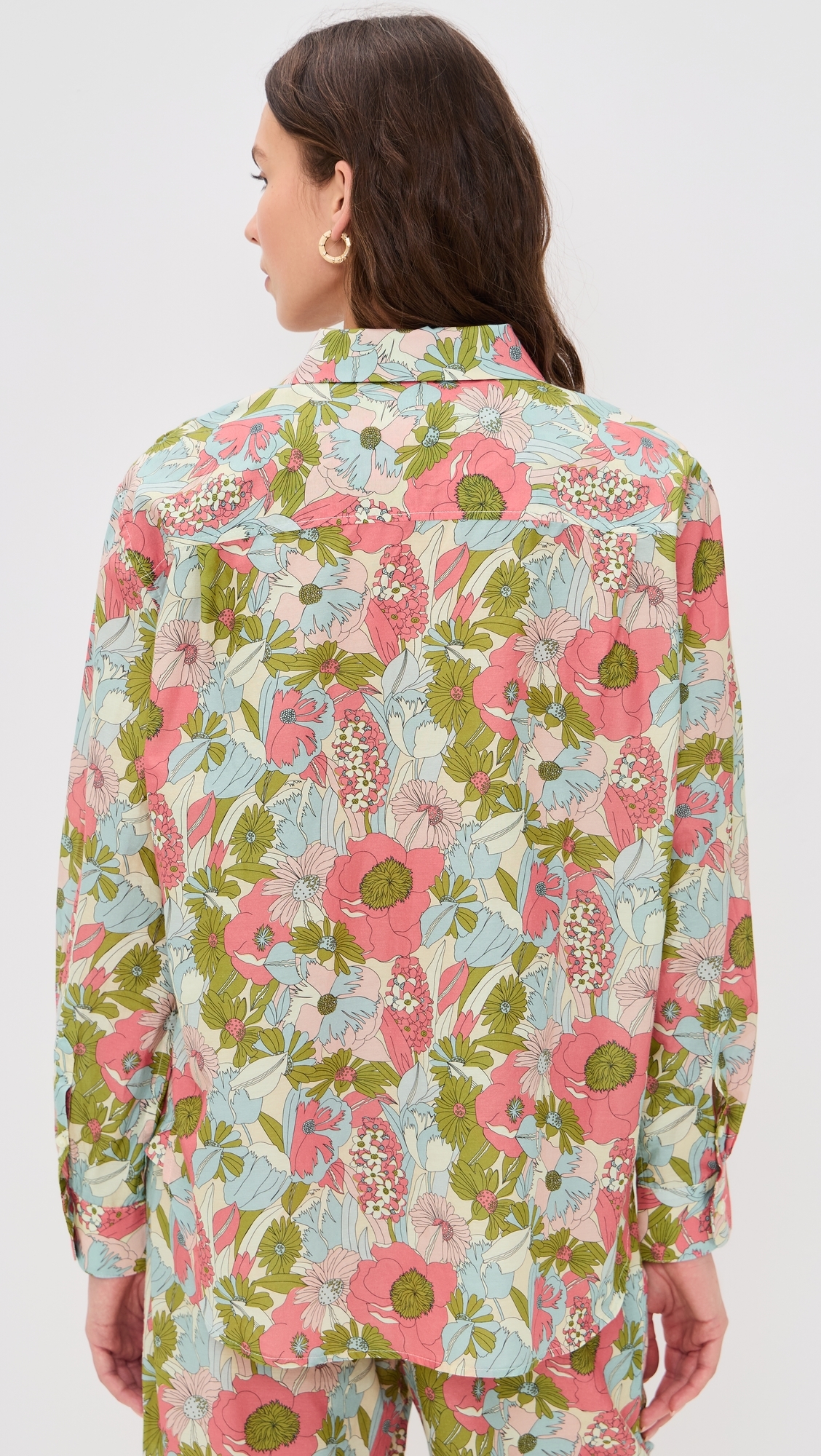 Emilia Oversized Button Down Shirt Tarsila Bloom