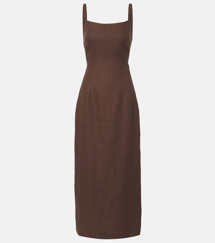 Linen maxi dress