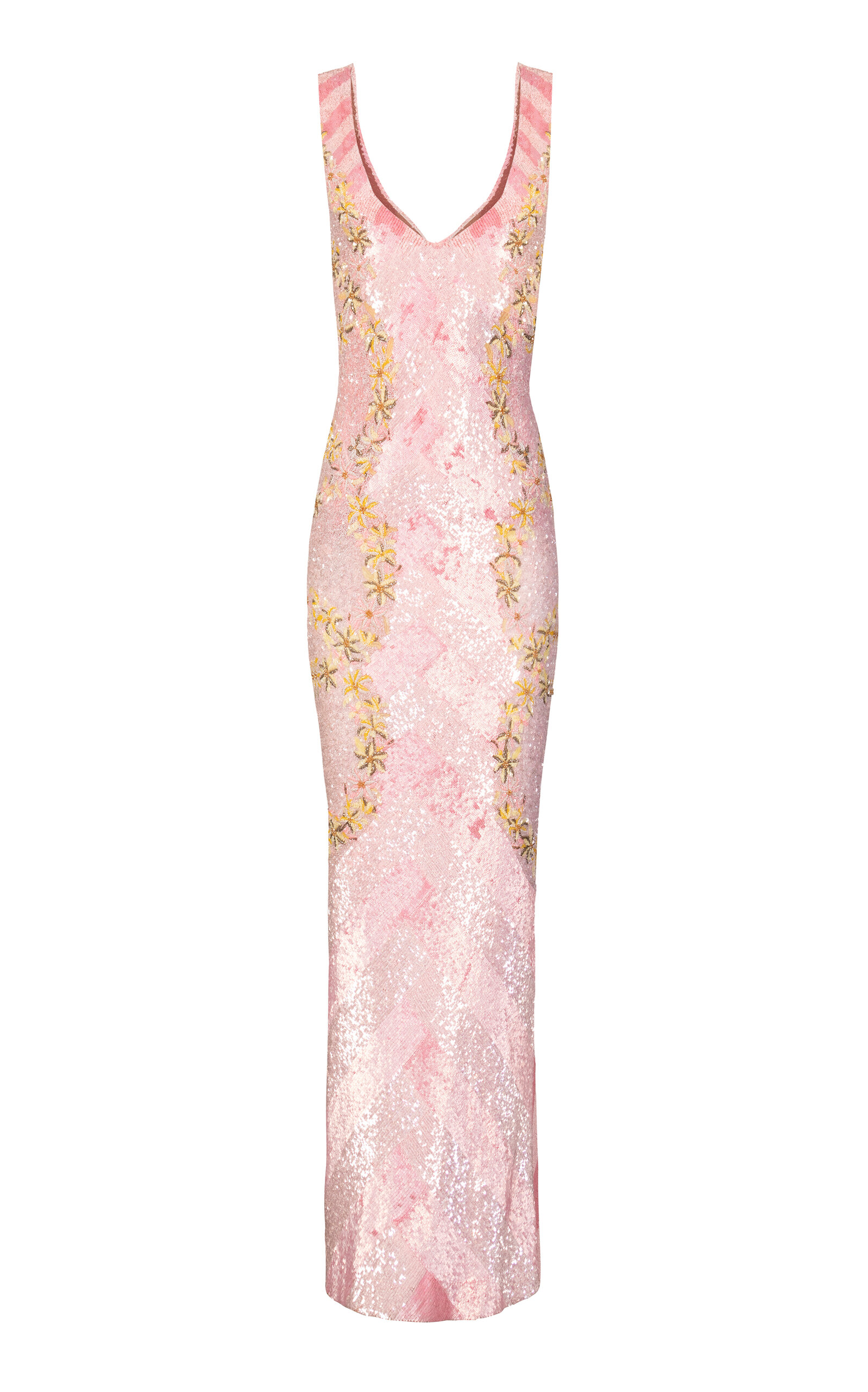 Petal Panorama Embellished Maxi Dress - Moda Operandi