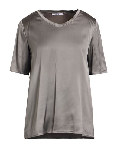 Woman Top Taupe Size 6 Viscose, Elastane