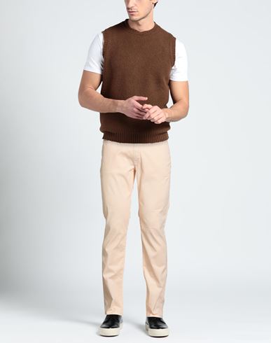 Man Pants Apricot Size 36 Cotton, Elastane