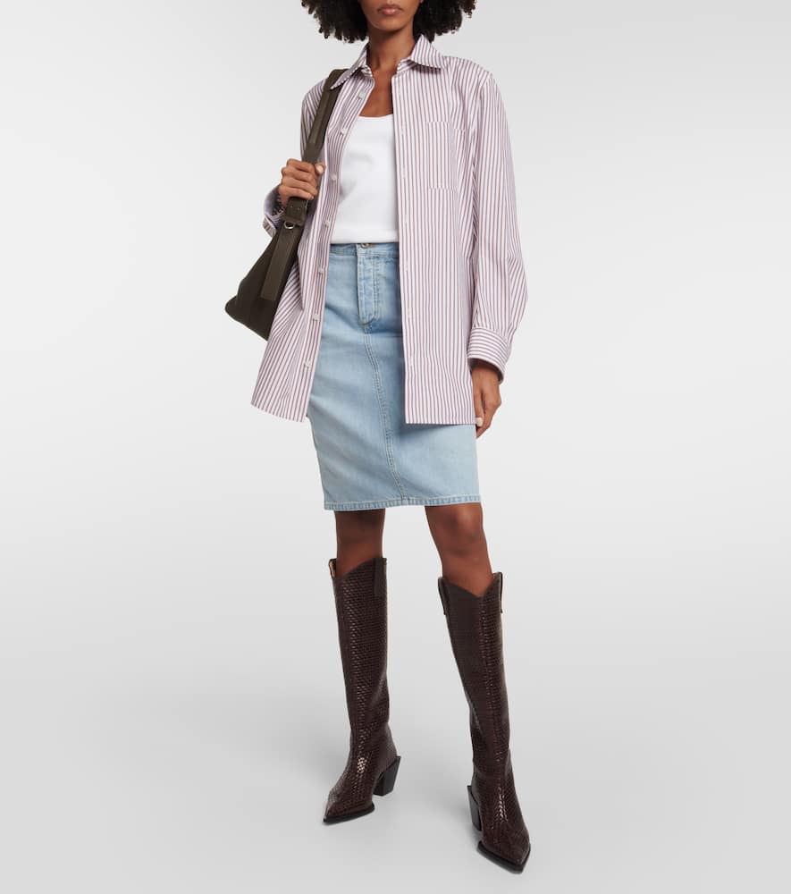 Souliers Martinez Sole Telar leather knee-high boots