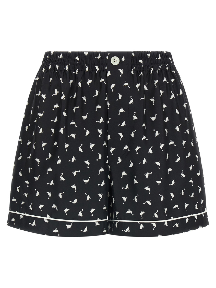 Moschino - oche shorts button piping back pocket