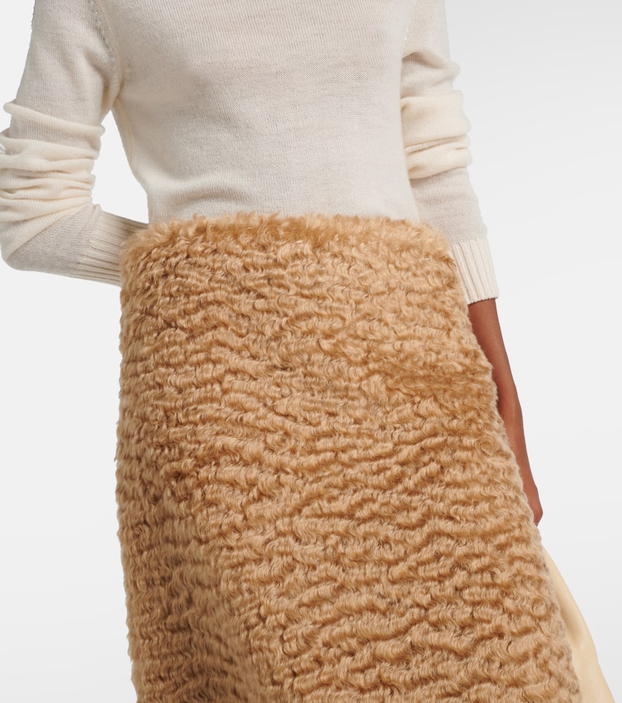 Mohair and cotton skirt