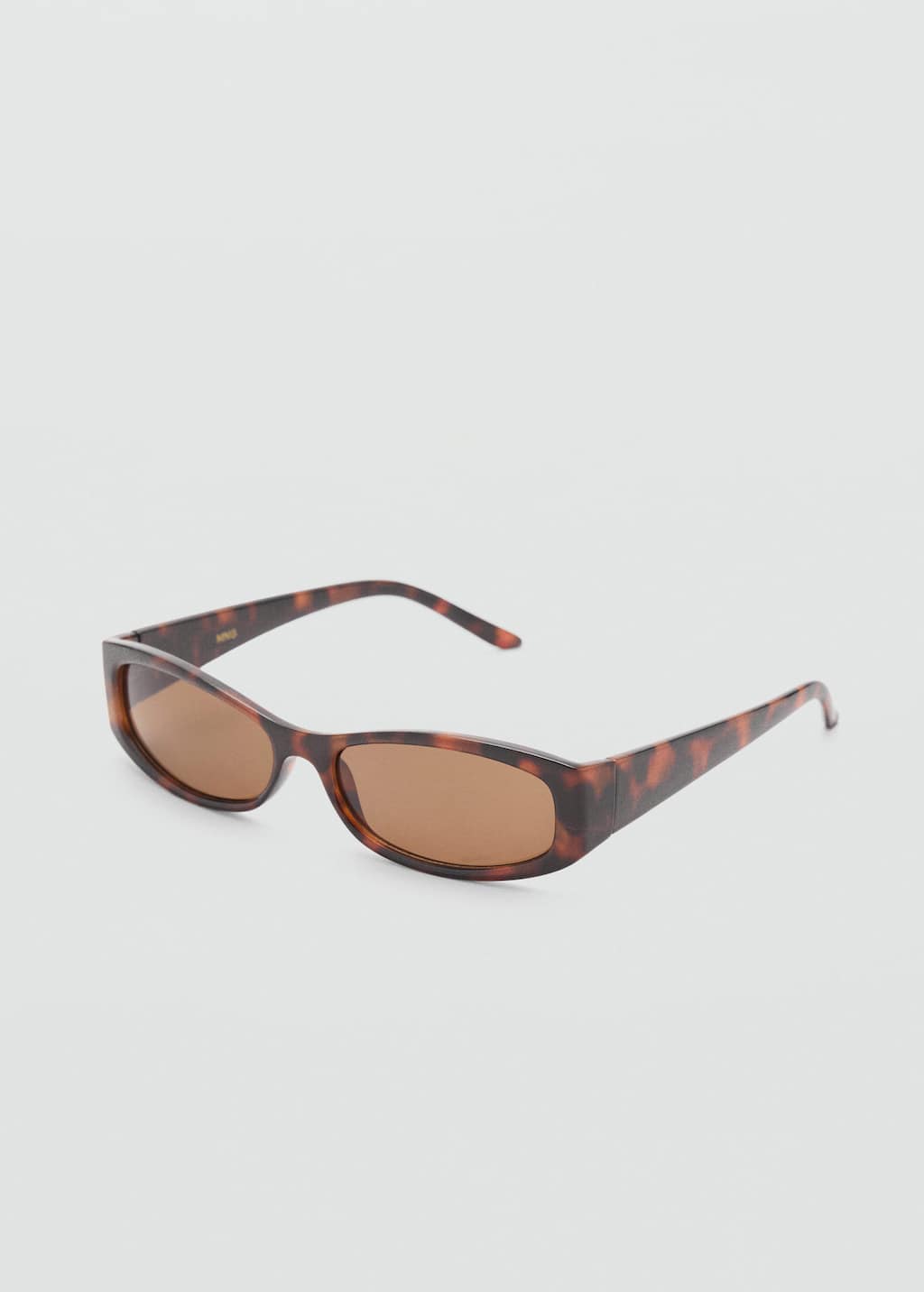 Rectangular-frame sunglasses chocolate - Woman - One size - 