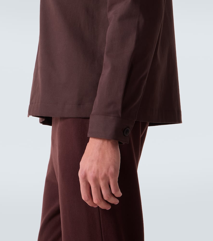 Cotton and cashmere overshirt