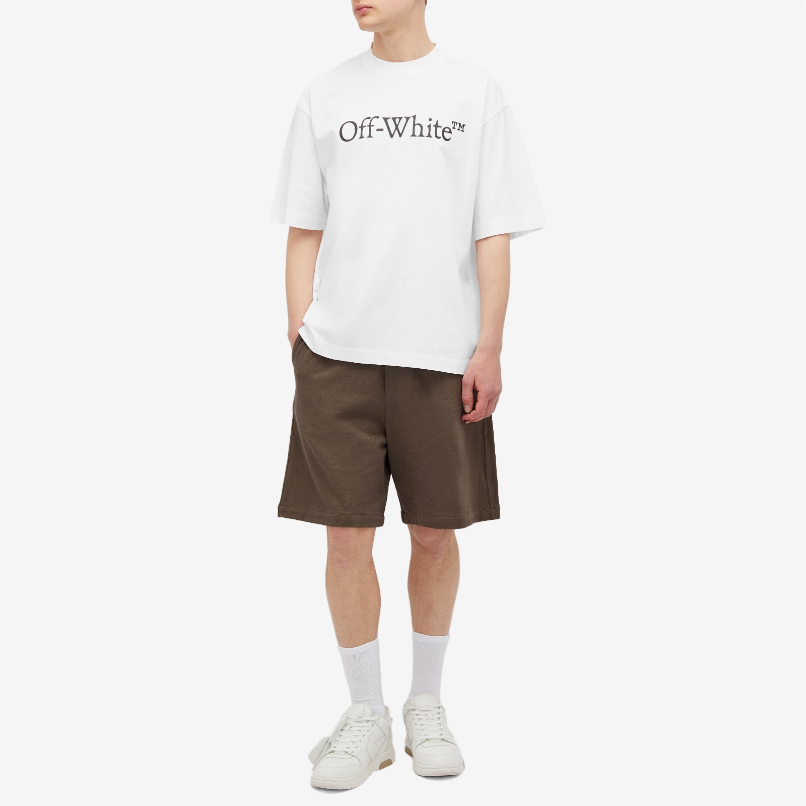 Men's Bookish Skate T-Shirt in White, Size X-Small