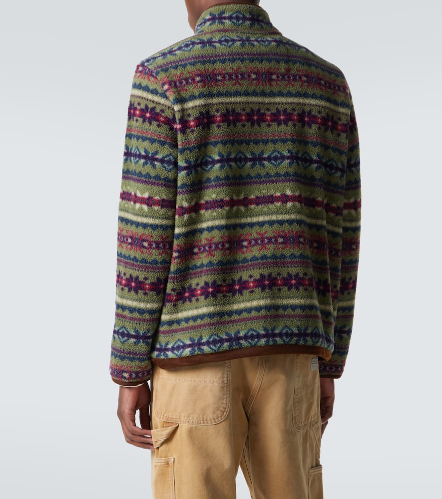 Printed teddy jacket