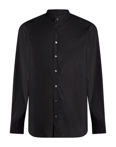 Man Shirt Black Size 16 Cotton
