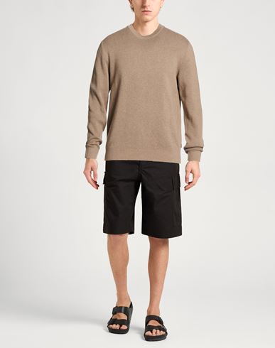 Premium Man Sweater Light brown Size L Organic cotton, Cotton