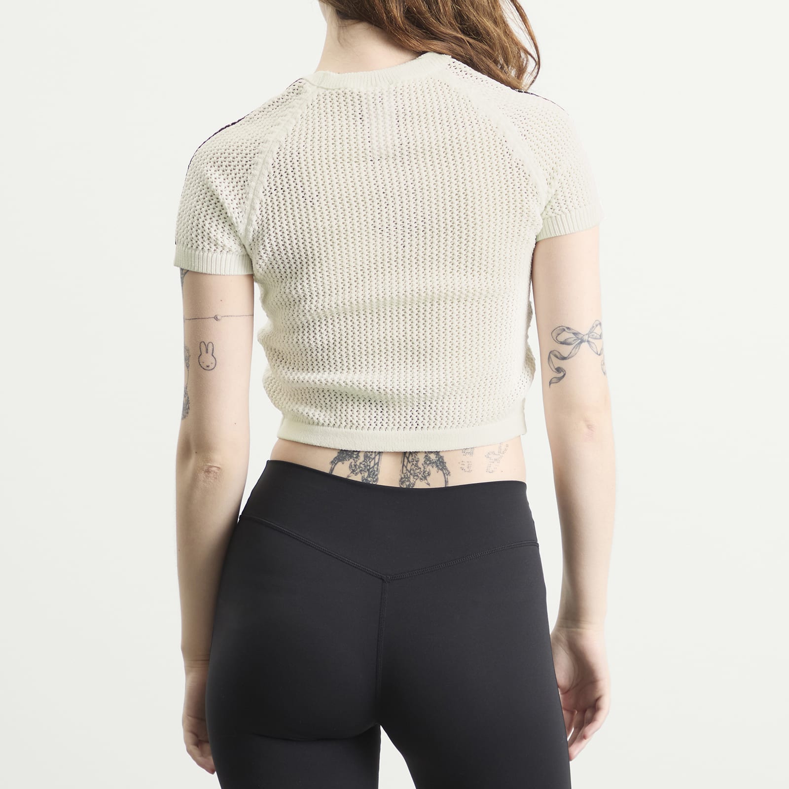 Women's Crochet T-Shirt Off White