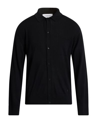 Man Cardigan Black Size 42 Virgin Wool, Cashmere