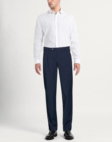 Man Pants Blue Size 31 Polyester, Viscose, Elastane