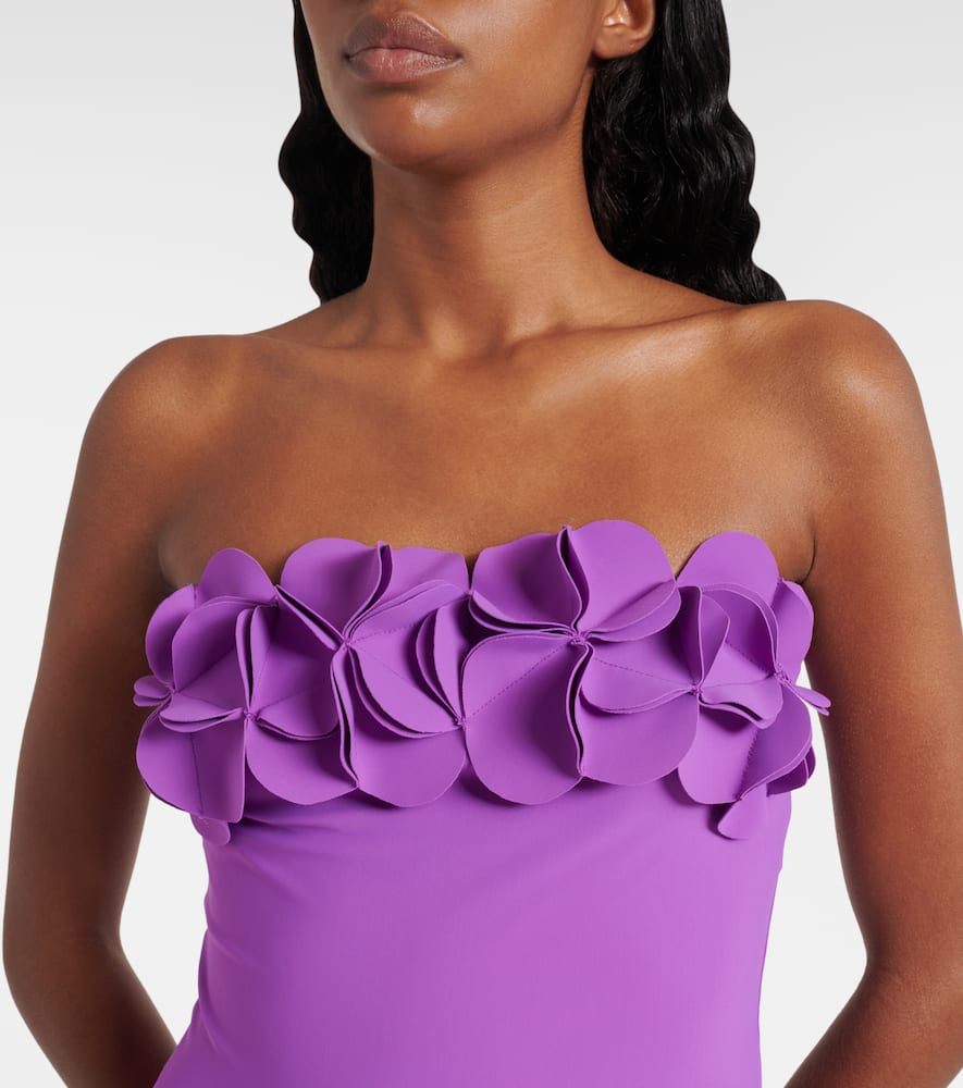Tess floral-appliqué swimsuit
