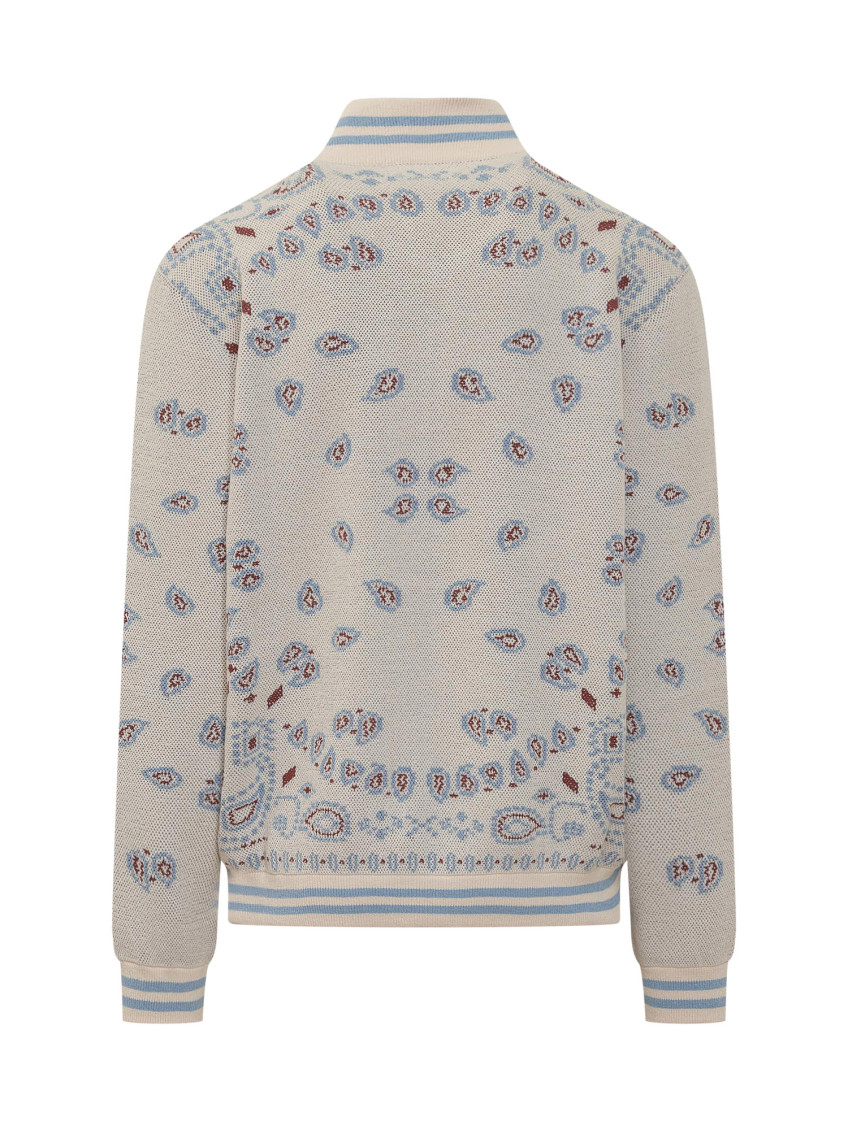 Bandana-print bomber jacket - Neutrals