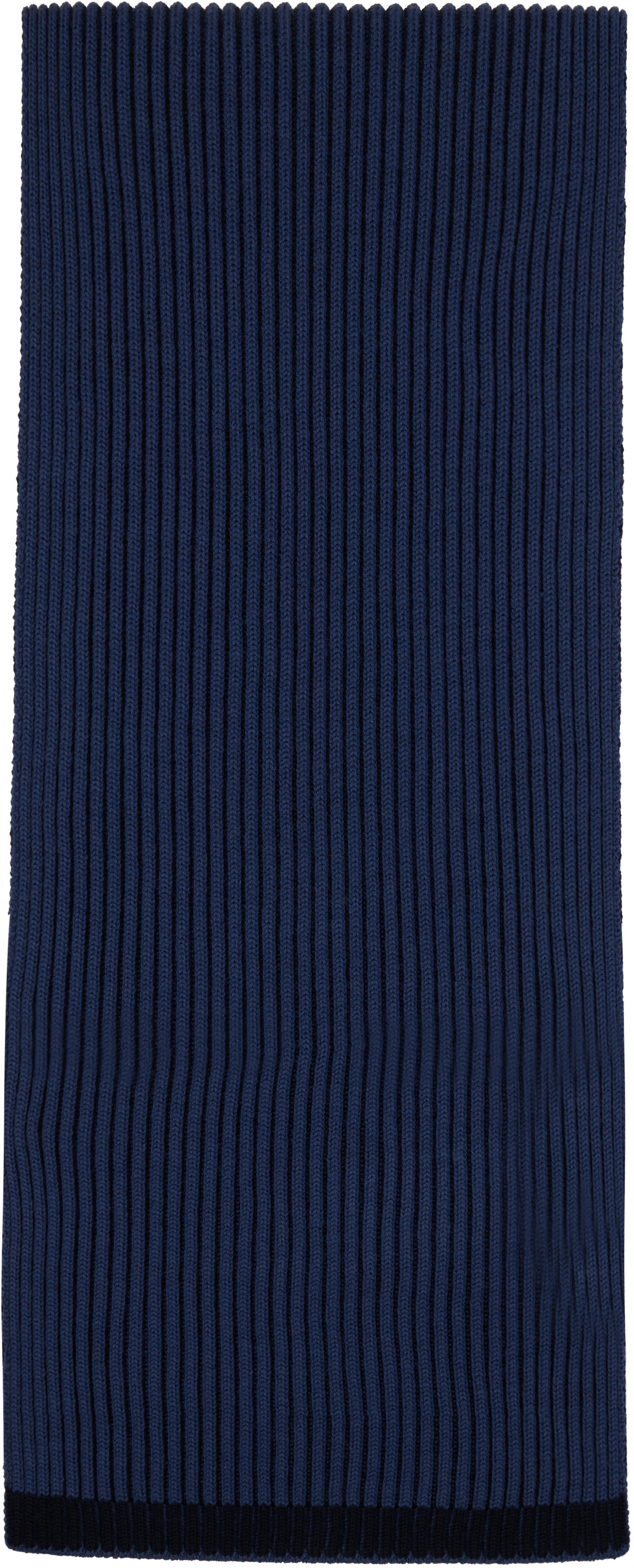 Stone Island Navy Knitted Badge Scarf