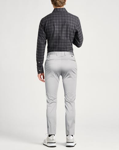 Man Pants Light grey Size 32 Cotton, Elastane