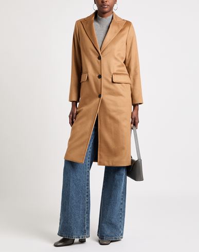 Paltò Woman Coat Camel Size 4 Cashmere