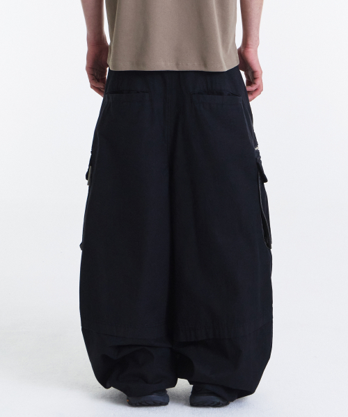 Vintage Zip Cargo Balloon Pants