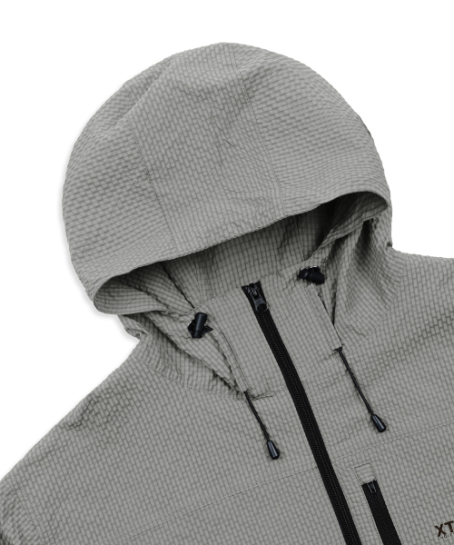 XJ132 Check Wrinkle Windbreaker