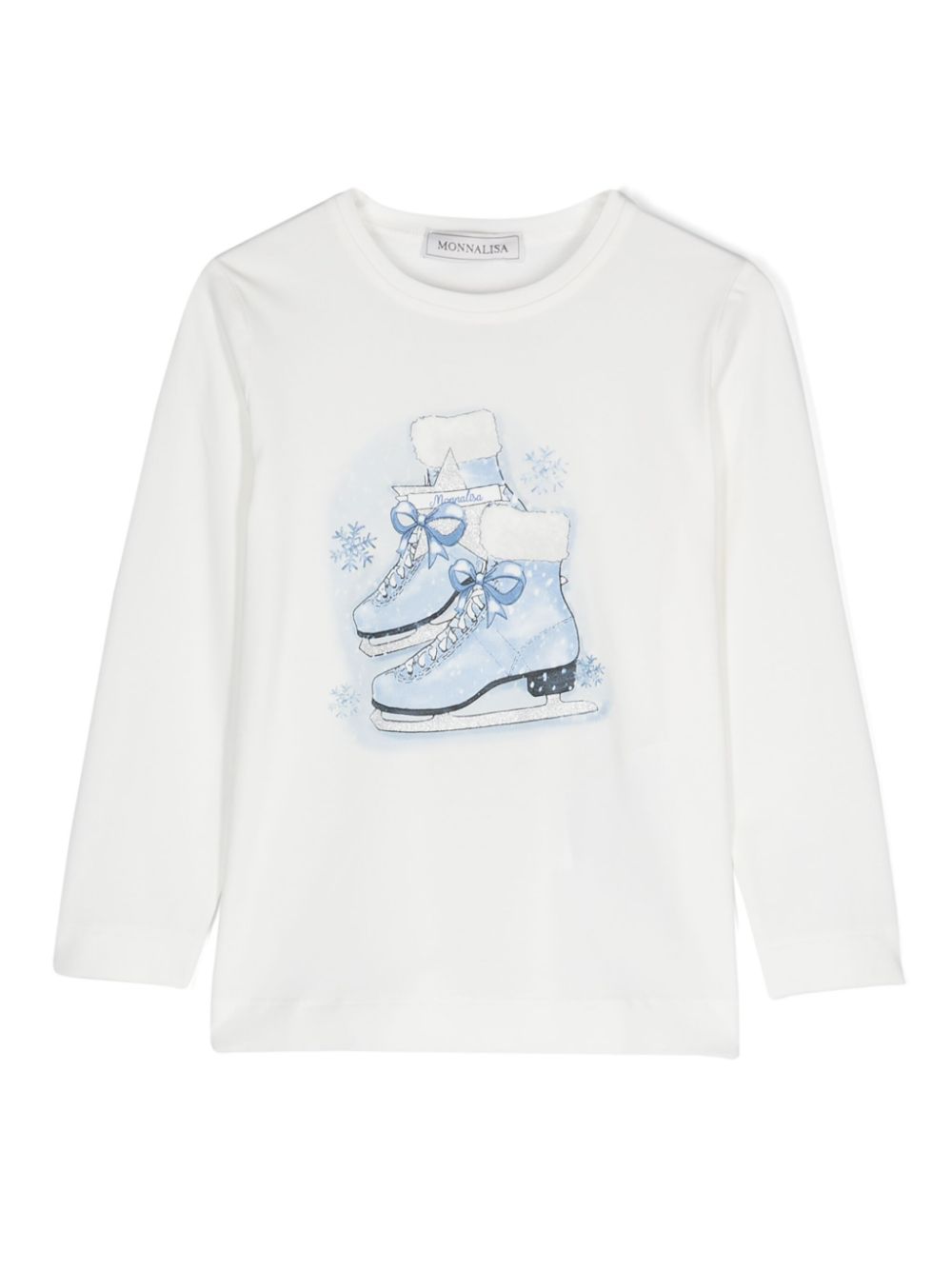 Skates-print T-shirt - White