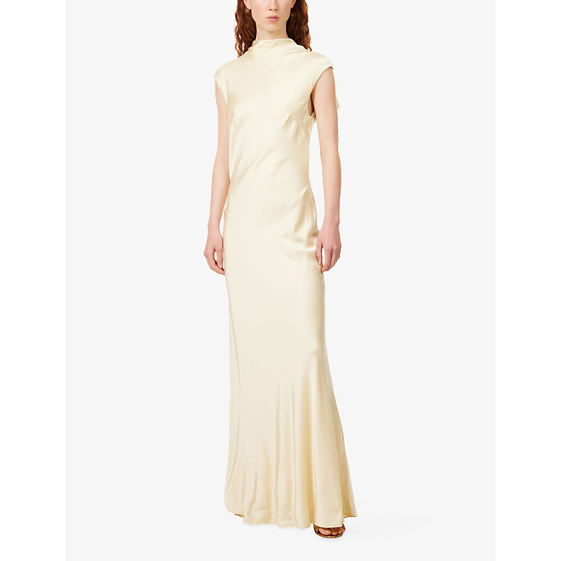 Womens Elias Backless Rayon-Blend Maxi Dress