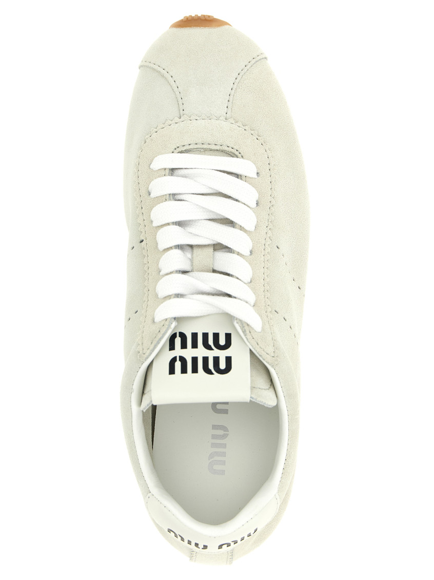 White Lace Up Sneakers