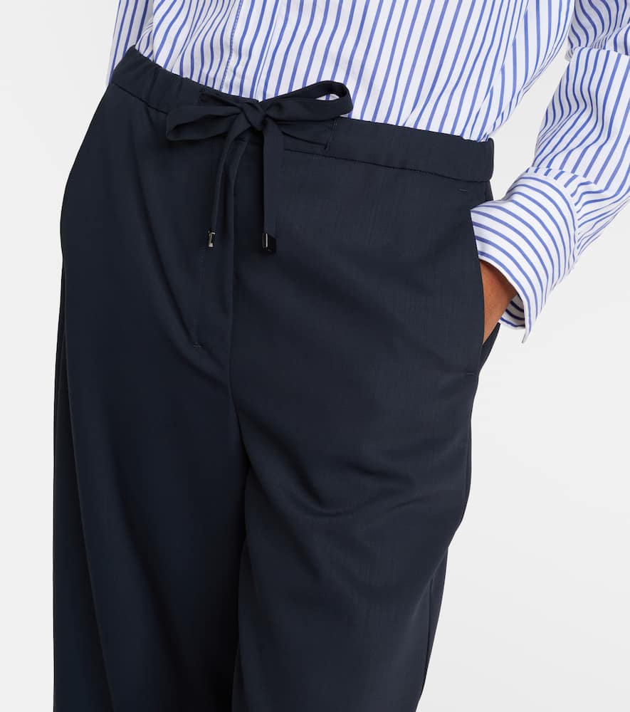 Argenta virgin wool wide-leg pants