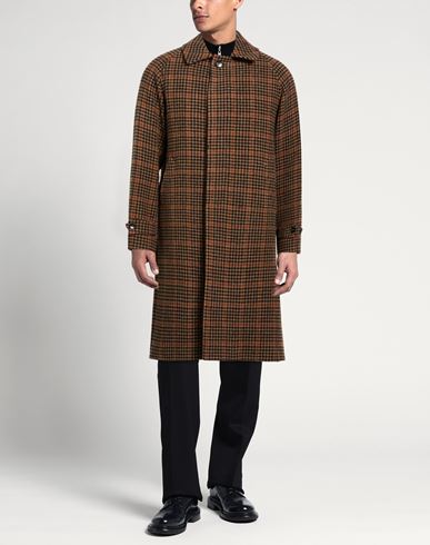 Man Coat Dark brown Size 40 Virgin Wool