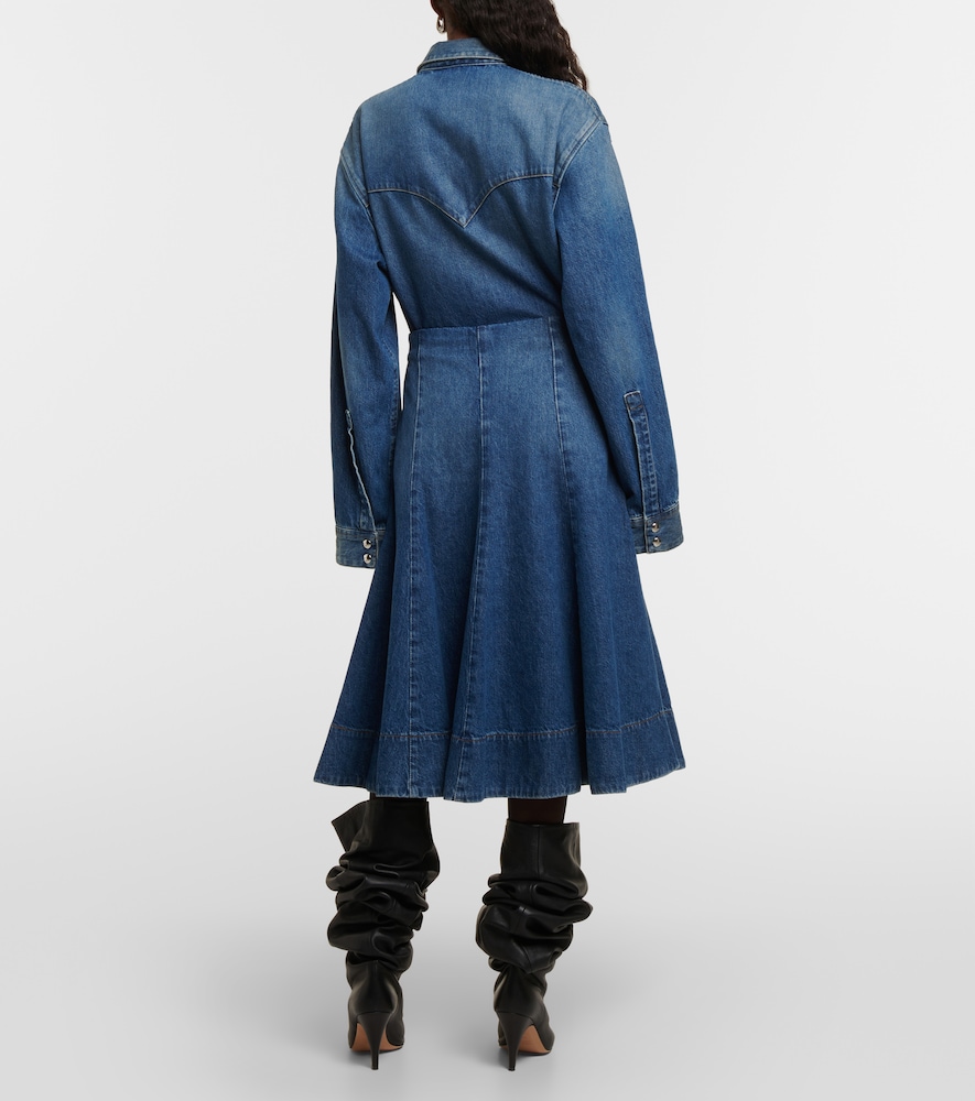 Lennox denim midi skirt