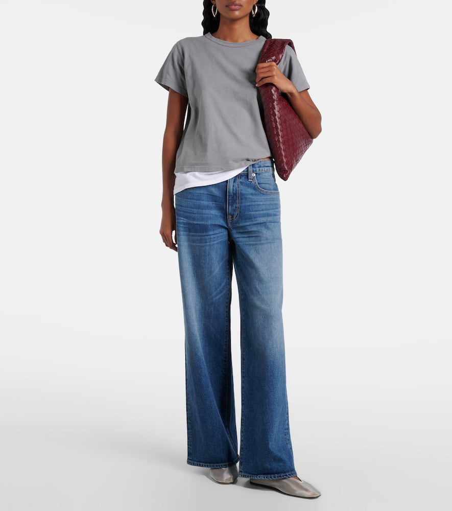 Selena mid-rise wide-leg jeans