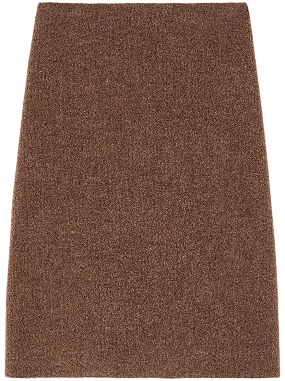 A-line midi skirt - Brown