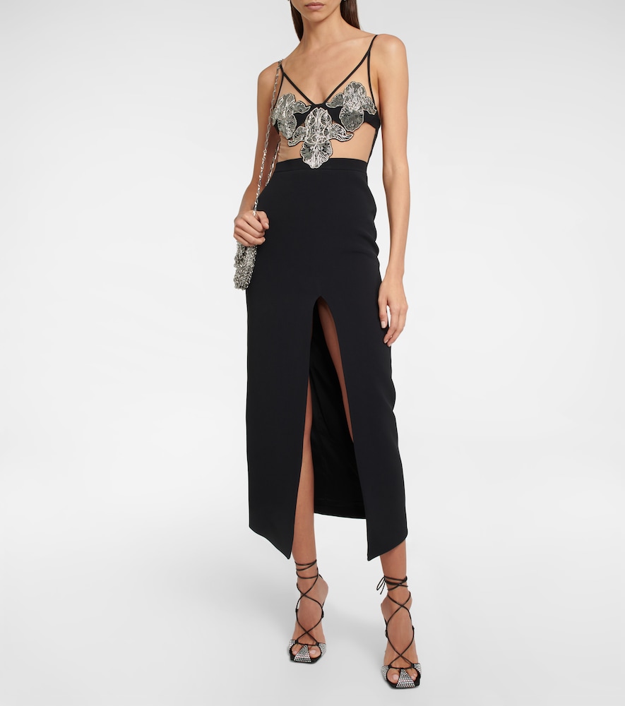 Embellished midi dress