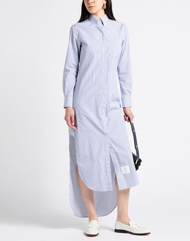Thom Browne Woman Maxi dress Blue Size 10 Cotton