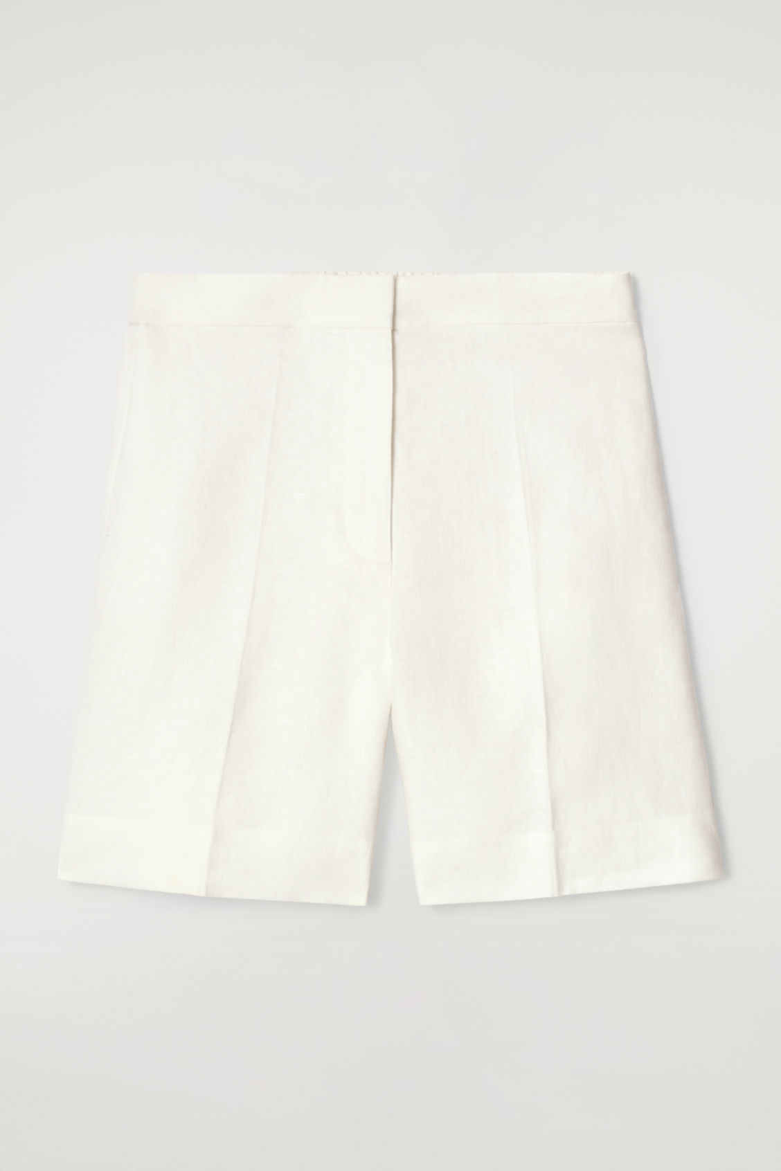 TAILORED ELASTICATED LINEN SHORTS