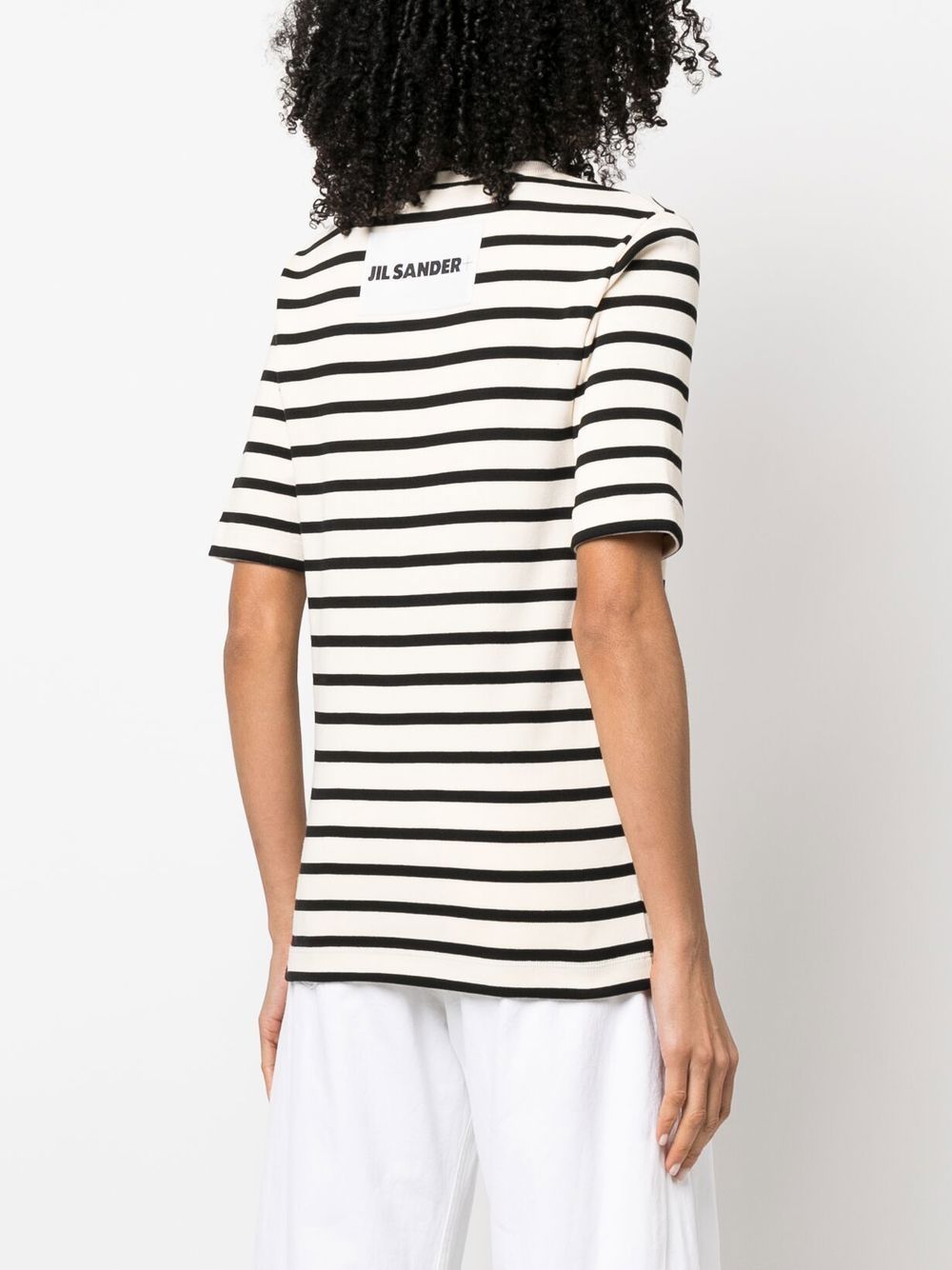 Jil Sander Plus Striped Cotton T Shirt