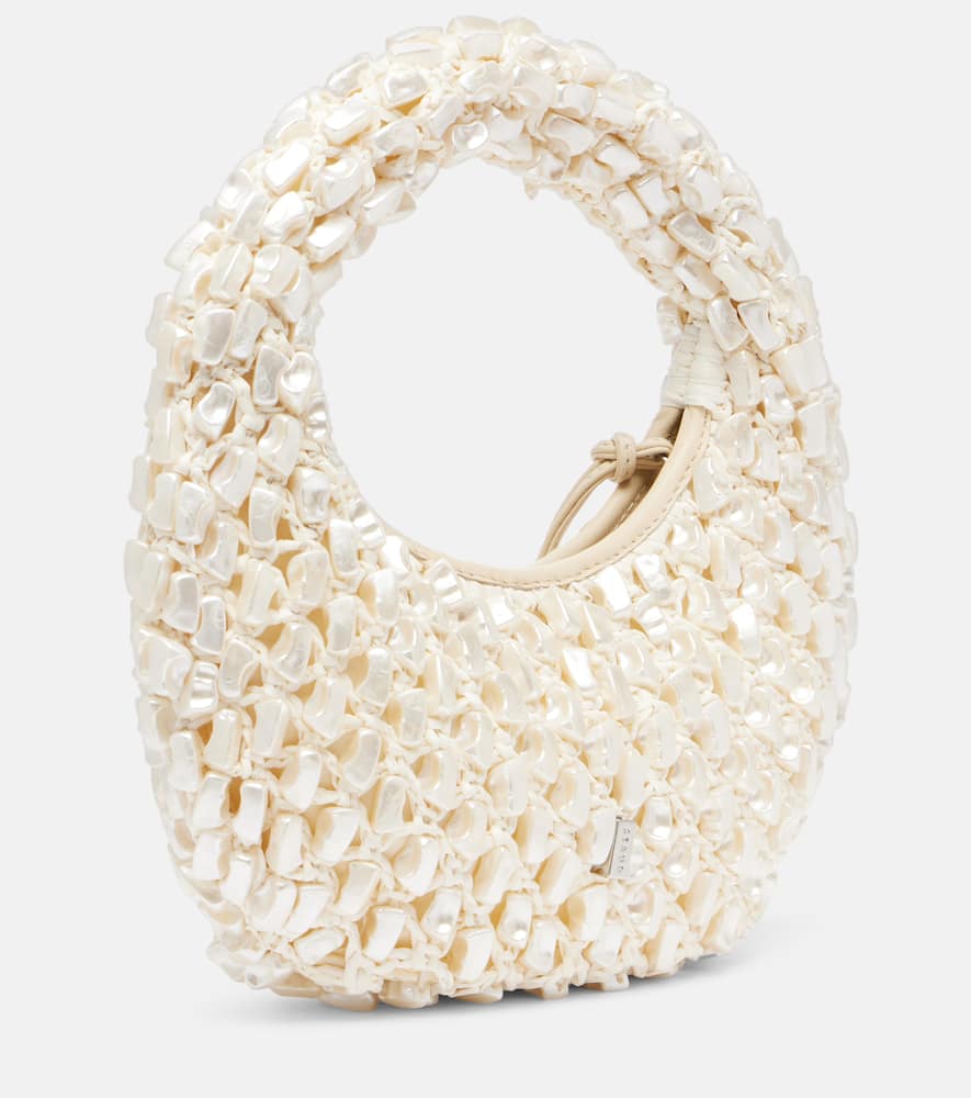 Reef crochet embellished shoulder bag