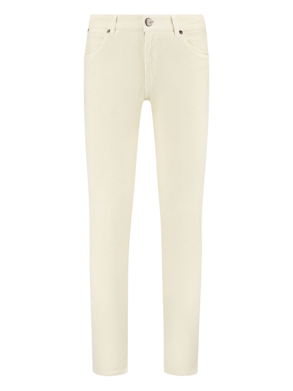 Logo-patch trousers - Neutrals