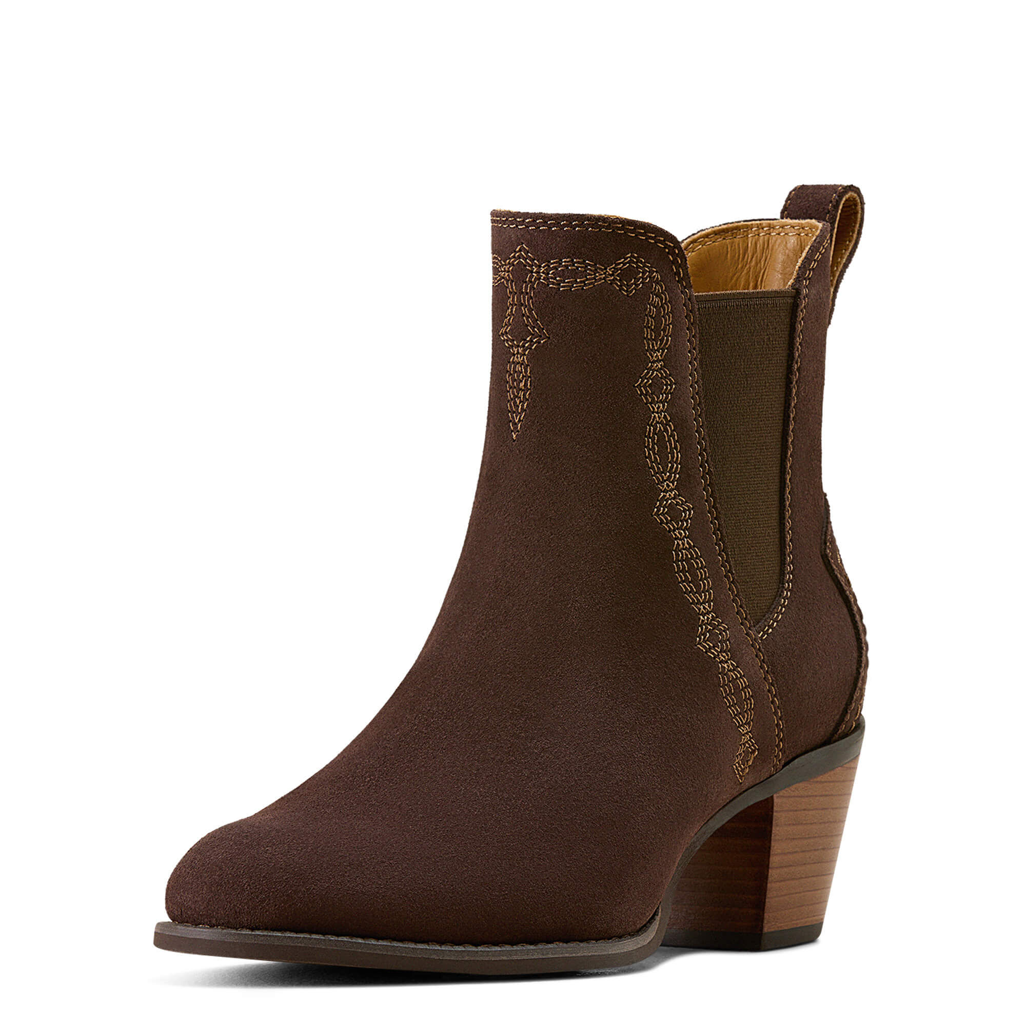 Women's Demi Boots in Chocolate Suede, B Medium Width, Size 3, by