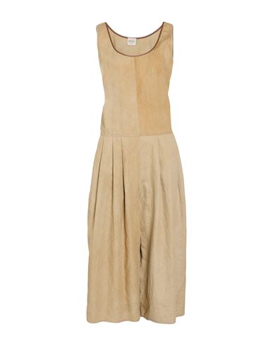 Woman Jumpsuit Camel Size M Linen, Cotton