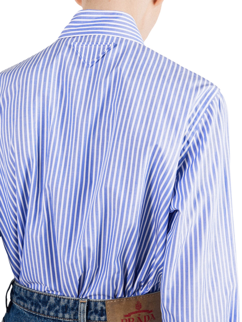 Embellished Long Sleeved Striped Shirt