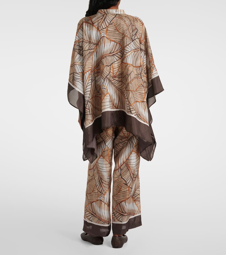 Printed silk shirt