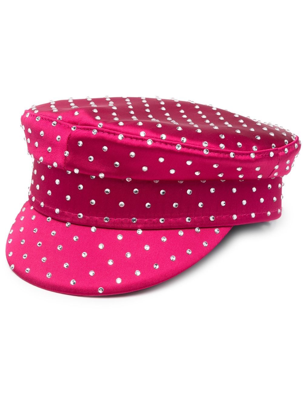 Embellished baker boy cap - Pink
